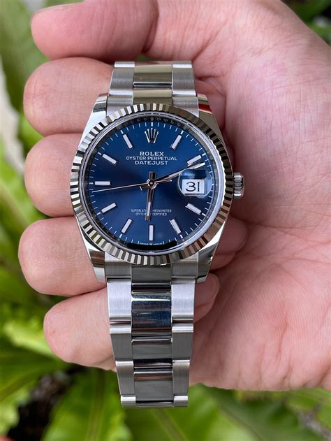 rolex datejust 36 mm blue dial